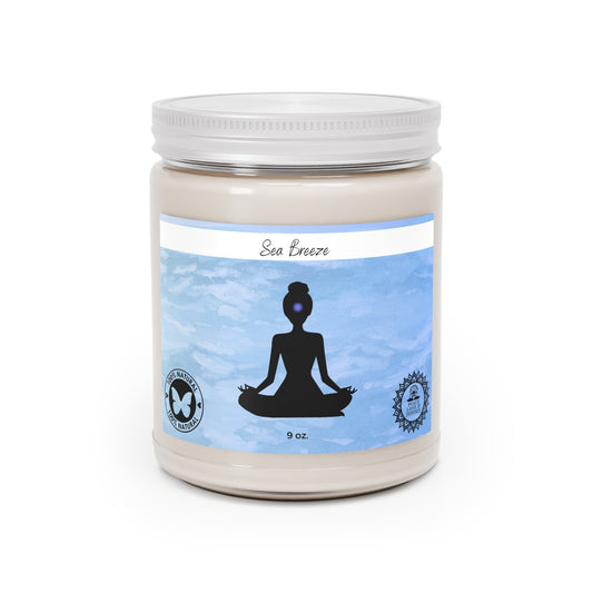 Sea Breeze Scented Soy Meditation Candle, 9oz