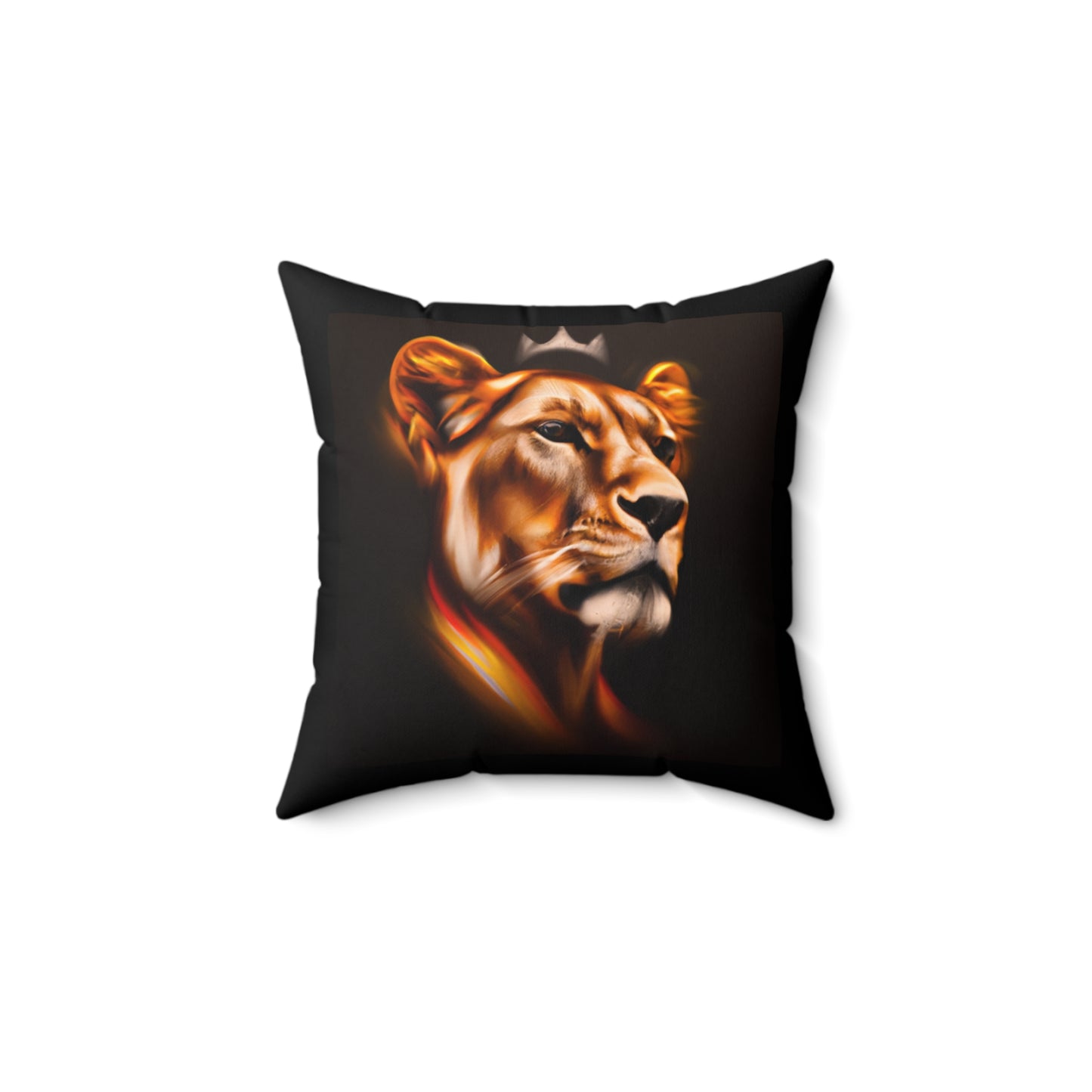 Lioness Queen Spun Polyester Square Pillow