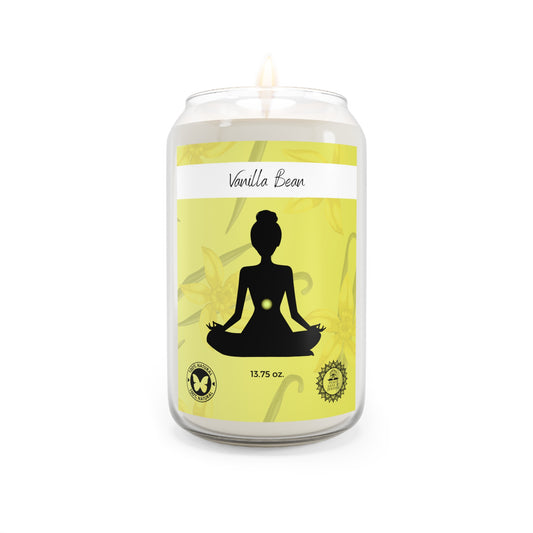 Vanilla Bean Scented Soy Meditation Candle, 13.75oz