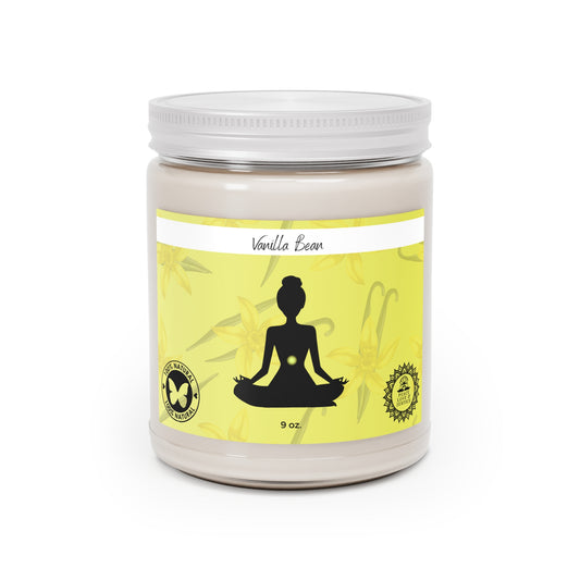 Vanilla Bean Scented Soy Meditation Candle, 9oz