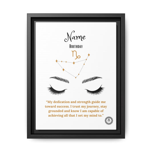 Personalized Framed Matte Canvas