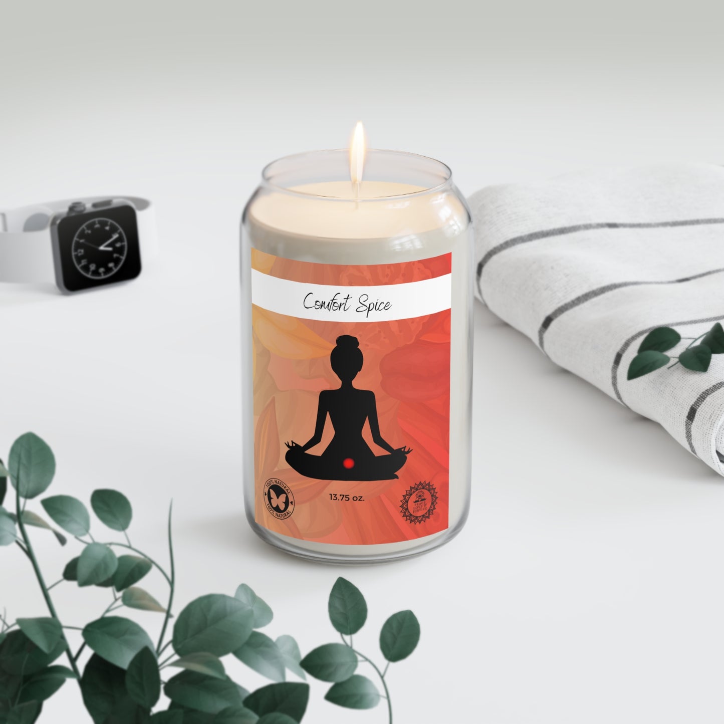 Comfort Spice Scented Soy Meditation Candle, 13.75oz