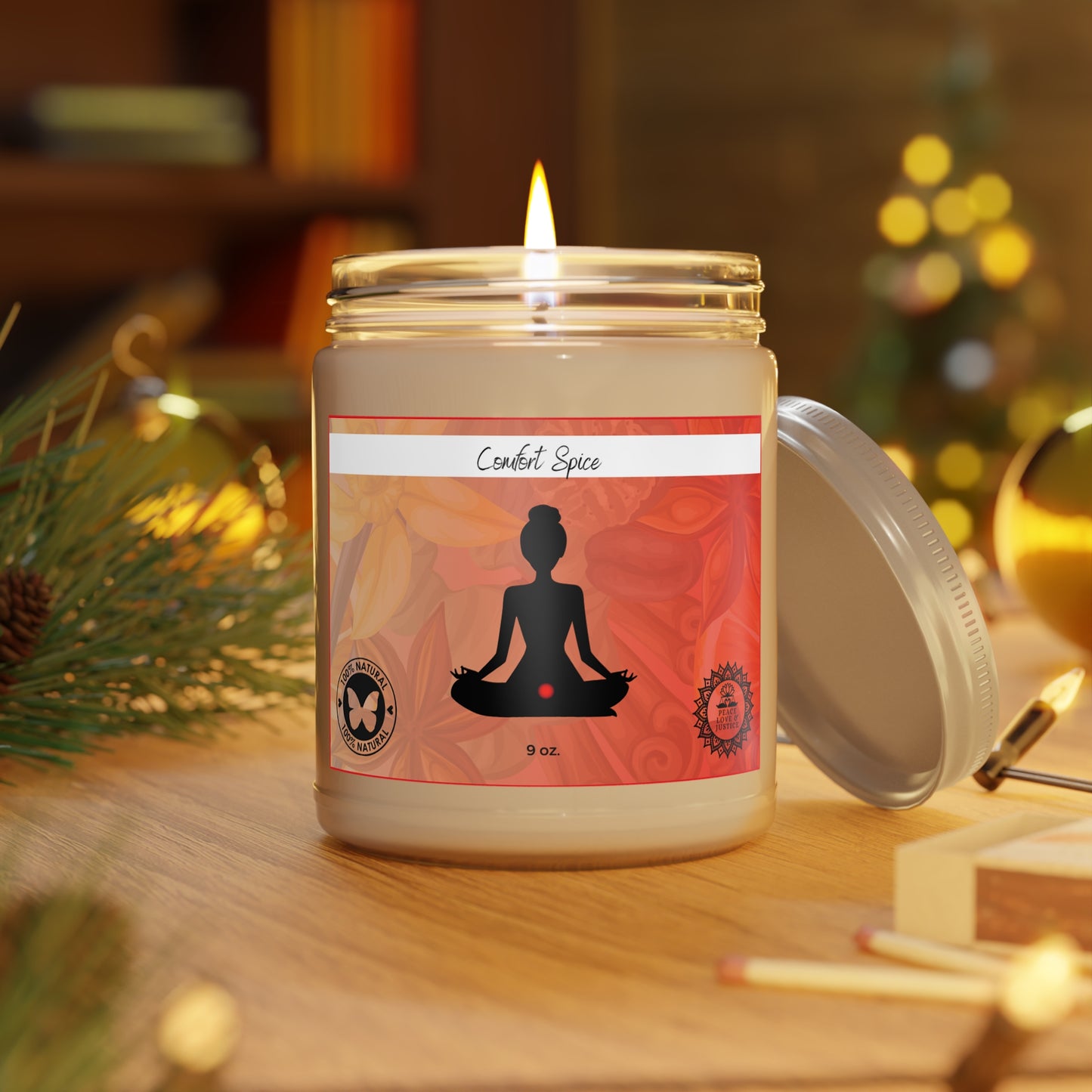 Comfort Spice Scented Soy Meditation Candle, 9oz